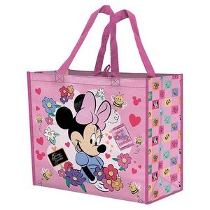 Disney’s Minnie Mouse Spring Reusable Pink-Floral Tote Bag size XL Gift Girl NWT